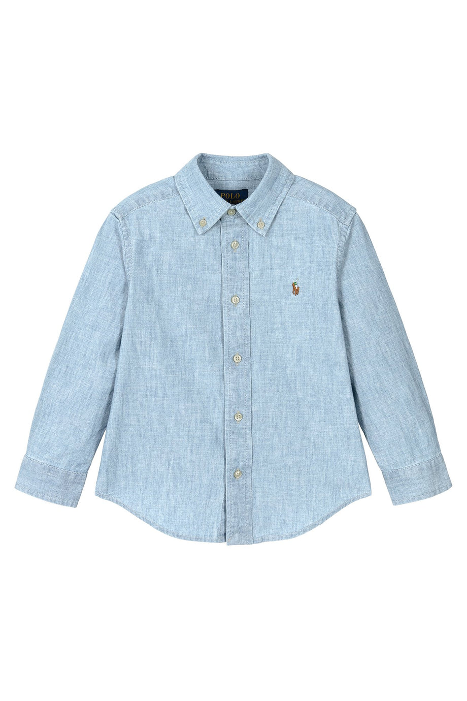 Çocuklar İçin Pamuklu Chambray Gömlek