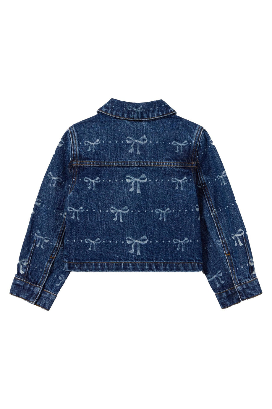 Çocuklar İçin Denim Kuşak Desenli Ceket