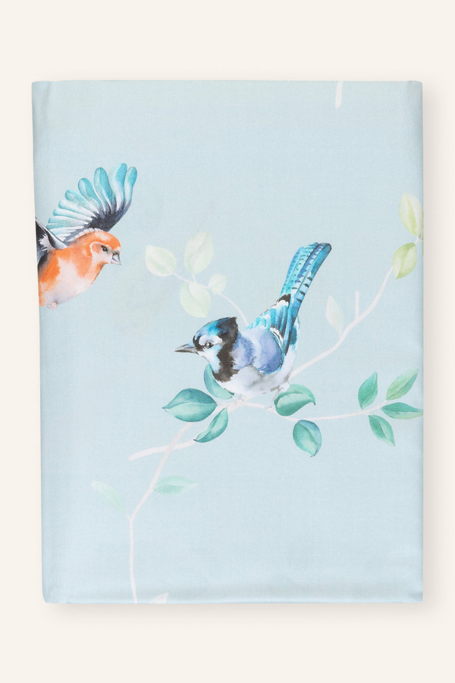 Chirp Saten Nevresim , 100% Pamuk, Kuş Desenli, İnce ve Yumuşak Kumaş