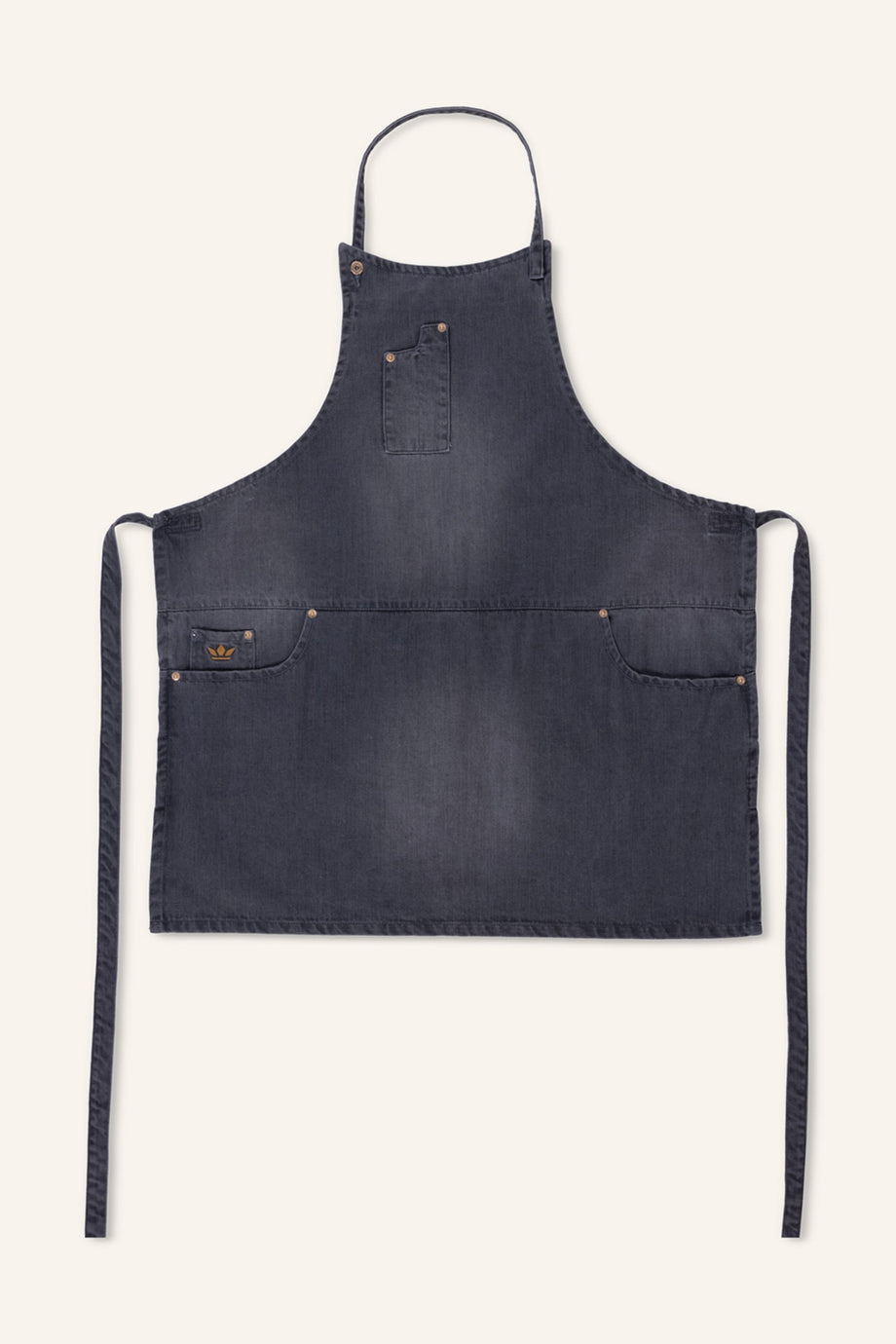 Slim Fit Denim Aşçı Önlüğü , 100% Pamuk, Ayarlanabilir, 63×73 cm