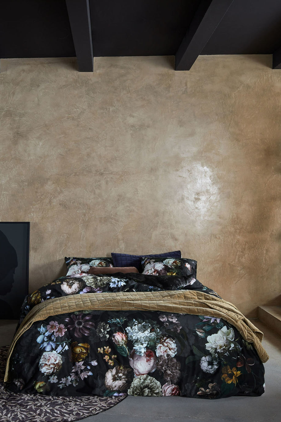 FLEUR Yatak Çarşafı, %100 Pamuk, Çiçek Desenli Nevresim Takımı, Fermuarlı Kapatma