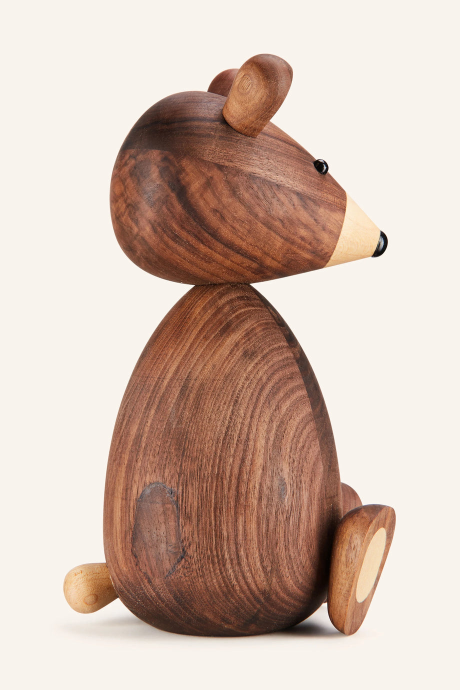 PAPA BEAR Dekoratif Figür, Ceviz Ağacı, 23,5 cm