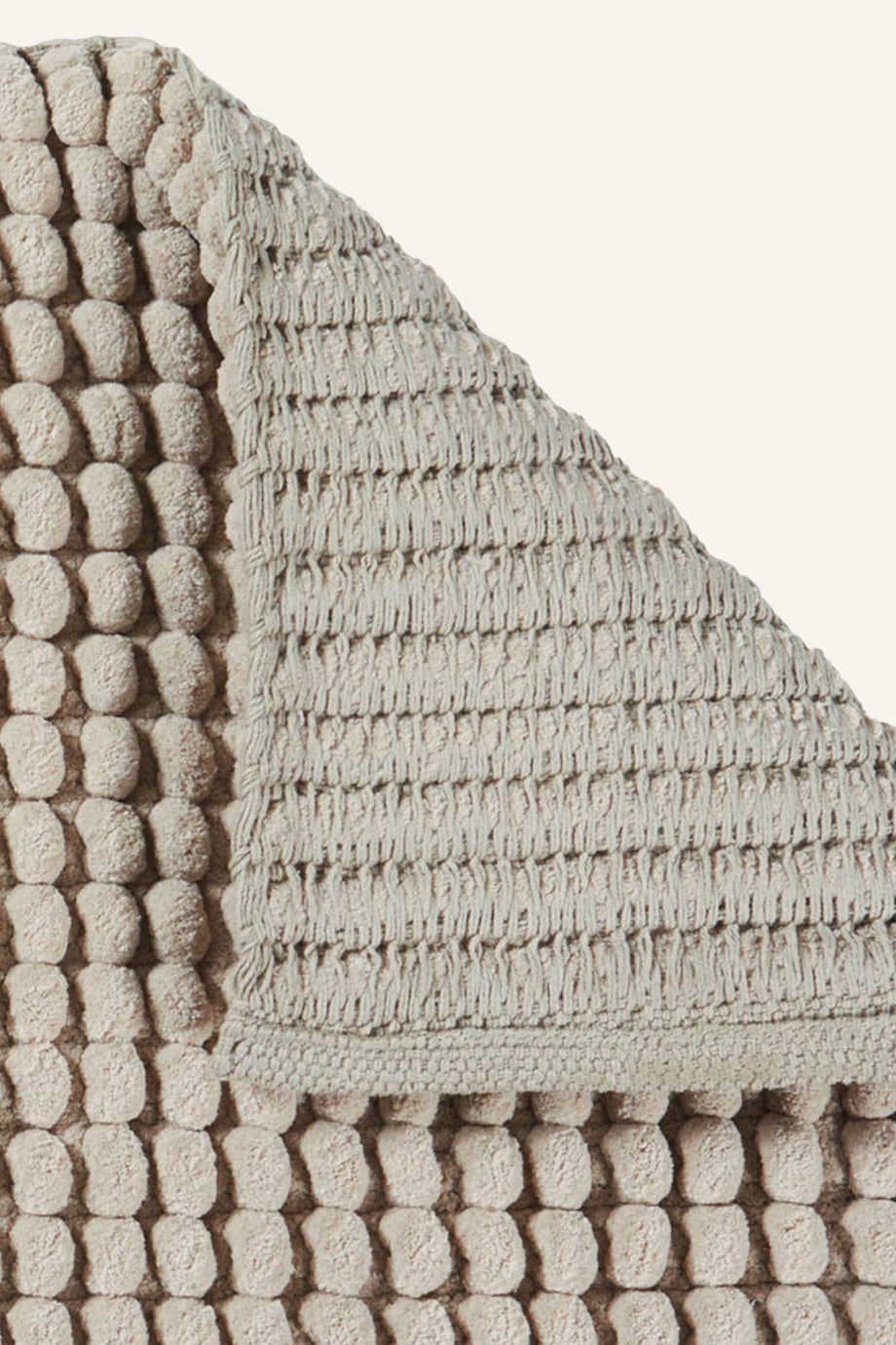 AXEL Banyo Paspası 60x60 cm, Kare, Yumuşak, El Yapımı, Kaymaz Tabanlı