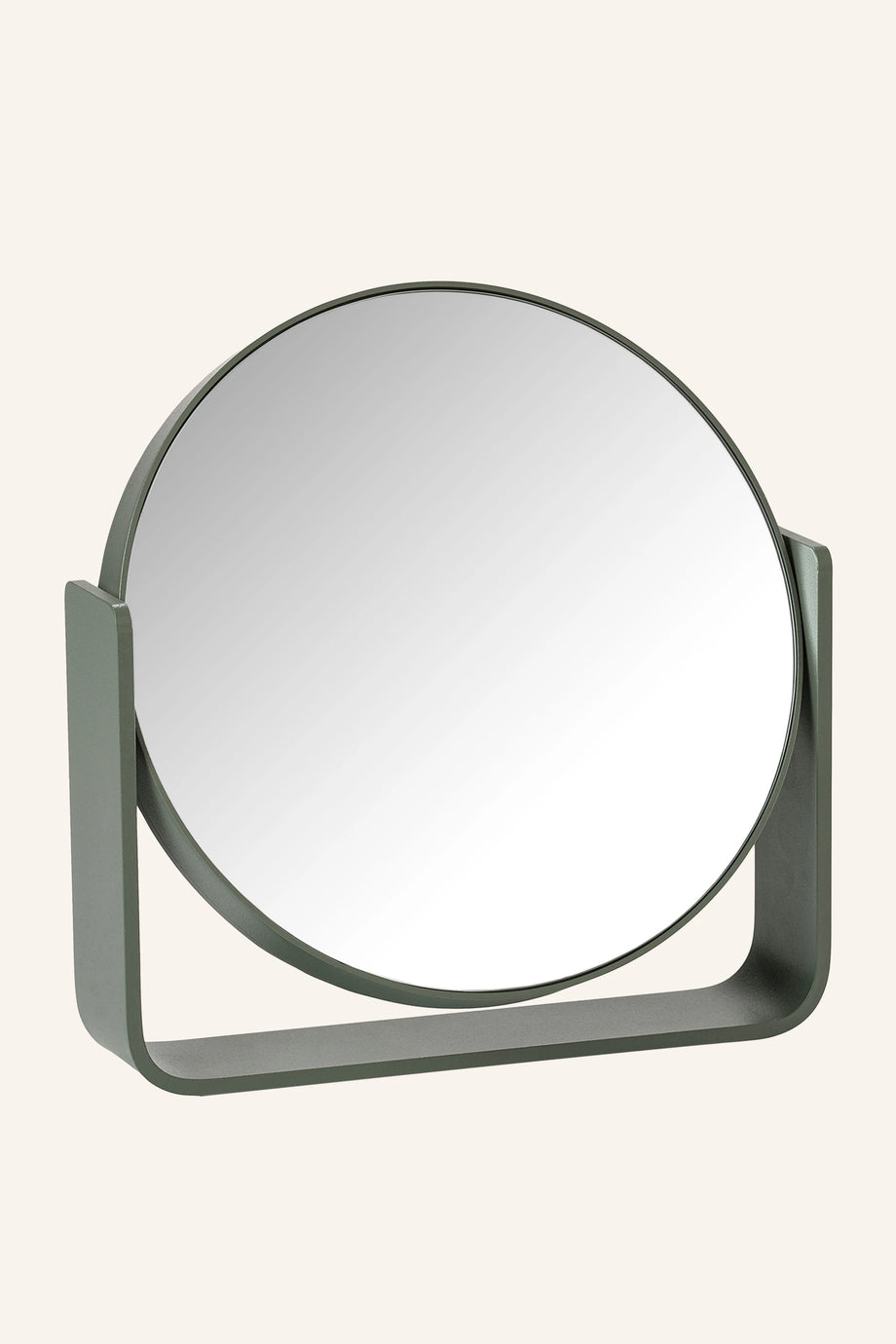 UME Masa Aynası 19 cm Çift Taraflı 5X Büyütmeli Alüminyum Çerçeve