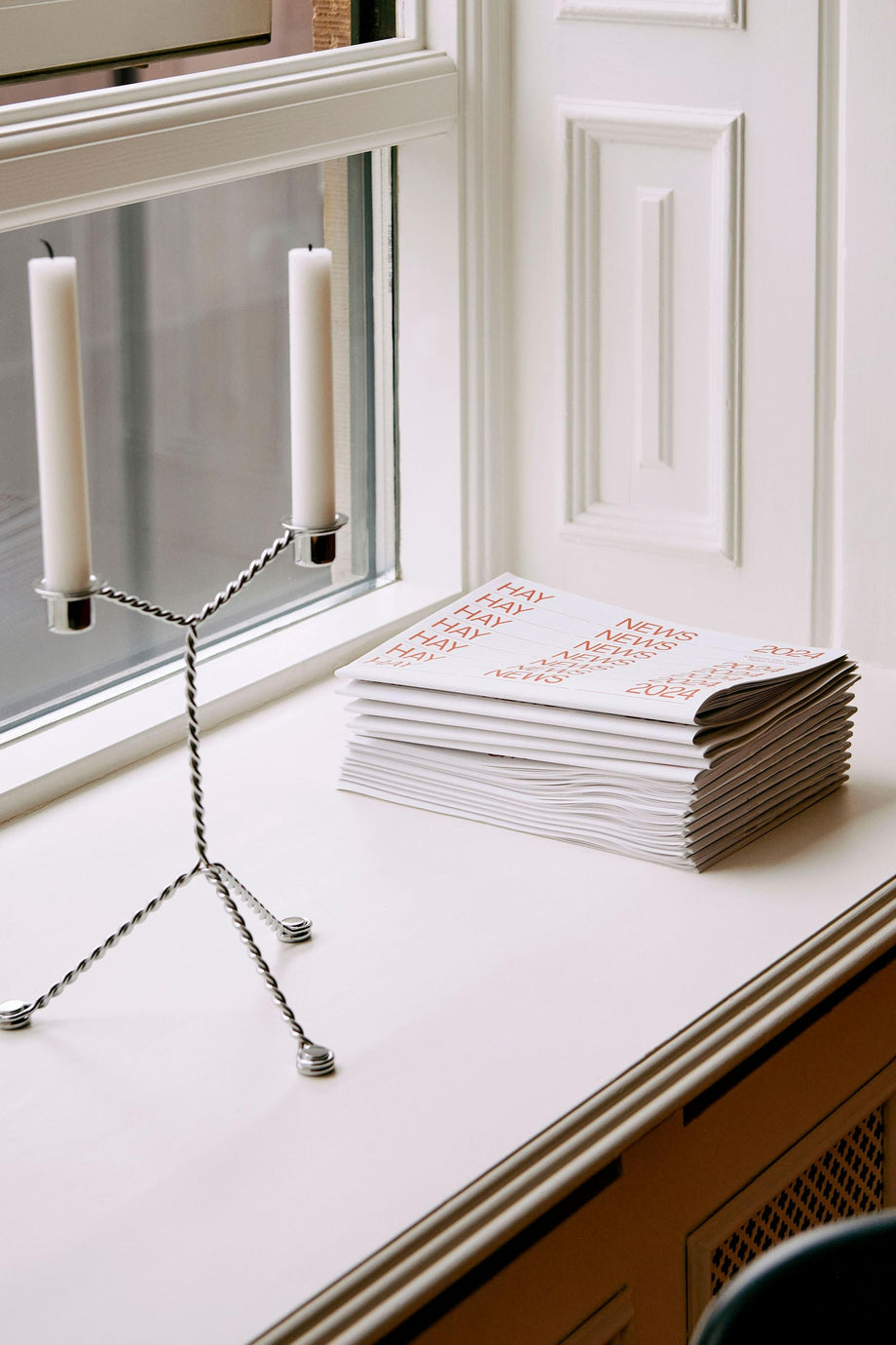 Mirror Mumluk, 2 Mumluklu Çelik Tel Tasarım, Chris Kabel İmzalı Modern Aksesuar