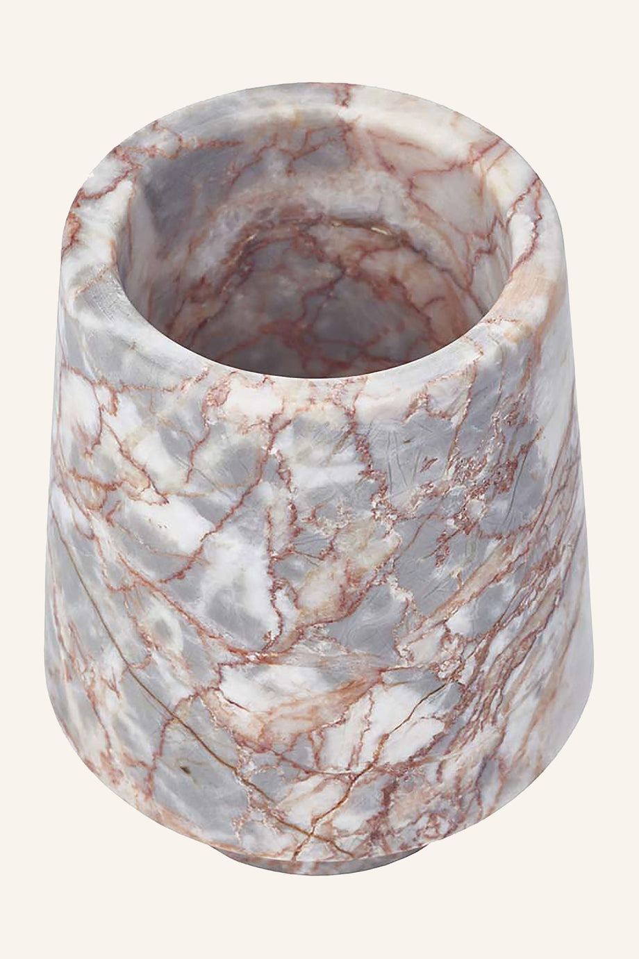 ORION Diş Fırçalık | Doğal Taş, El Yapımı, 11 cm Yükseklik