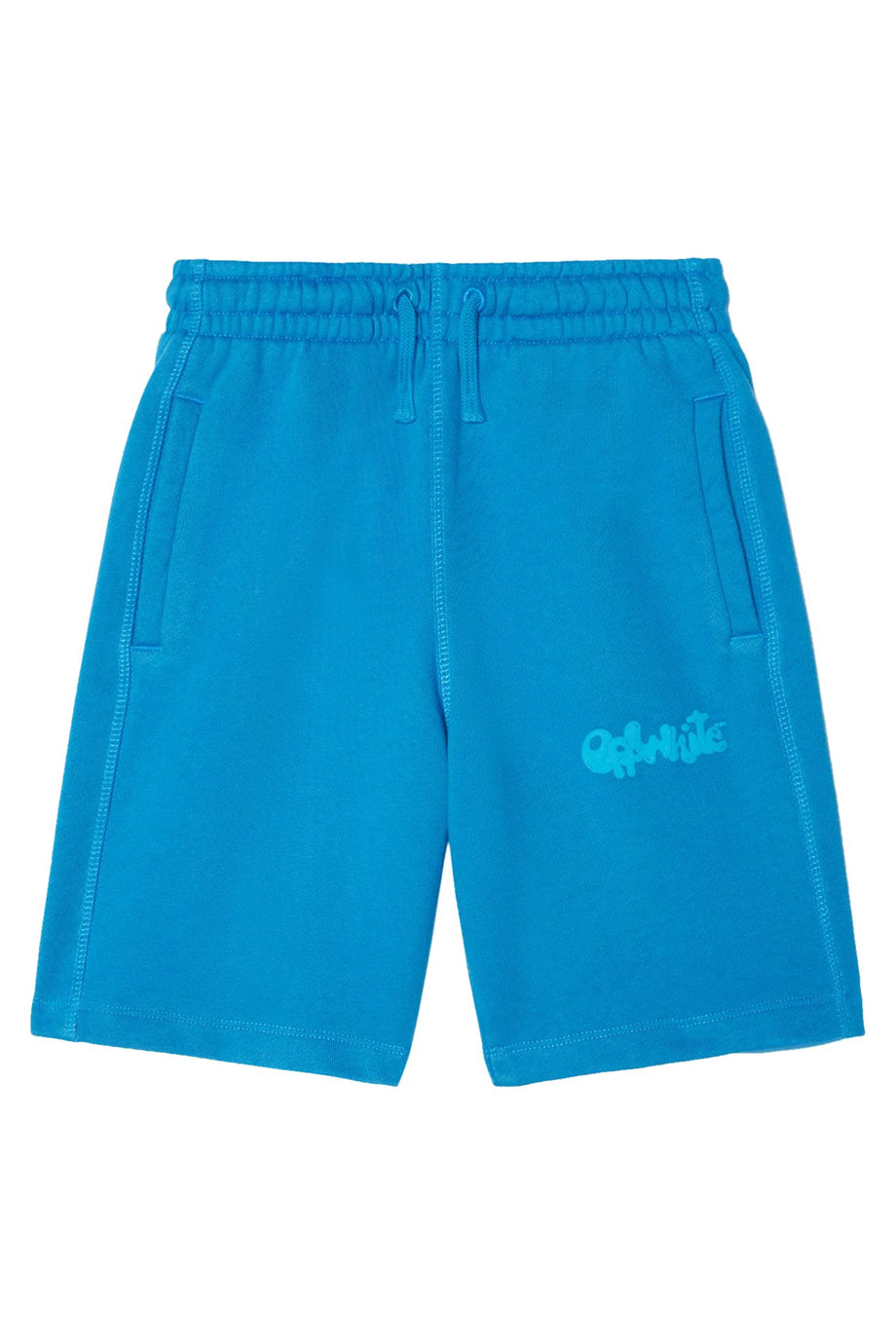 Çocuklar İçin Logo Detaylı Rahat Sweatshorts - Off-White