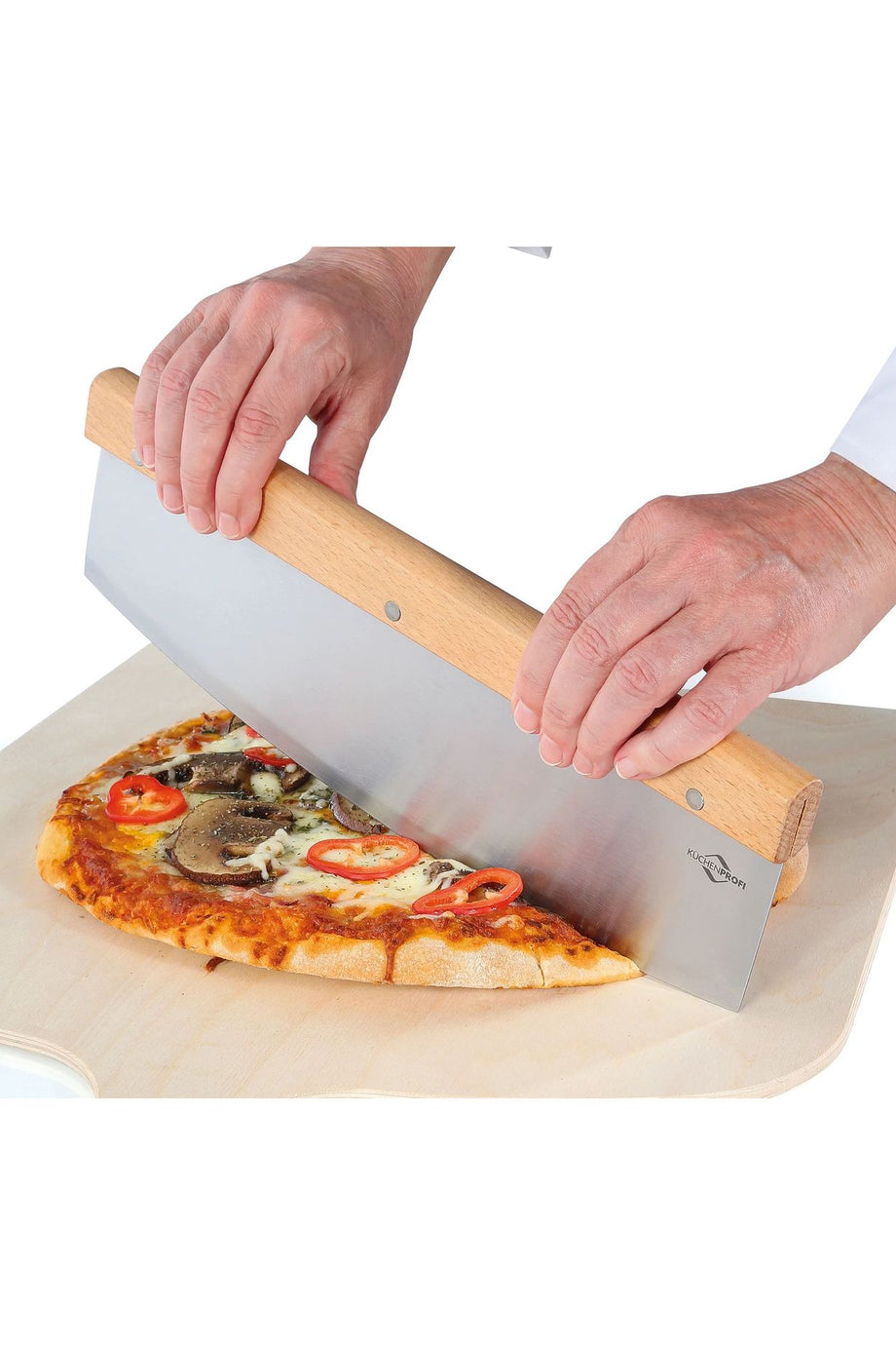 Pizza-Wiegemesser 32x11 cm Profesyonel Pizza Kesme Bıçağı