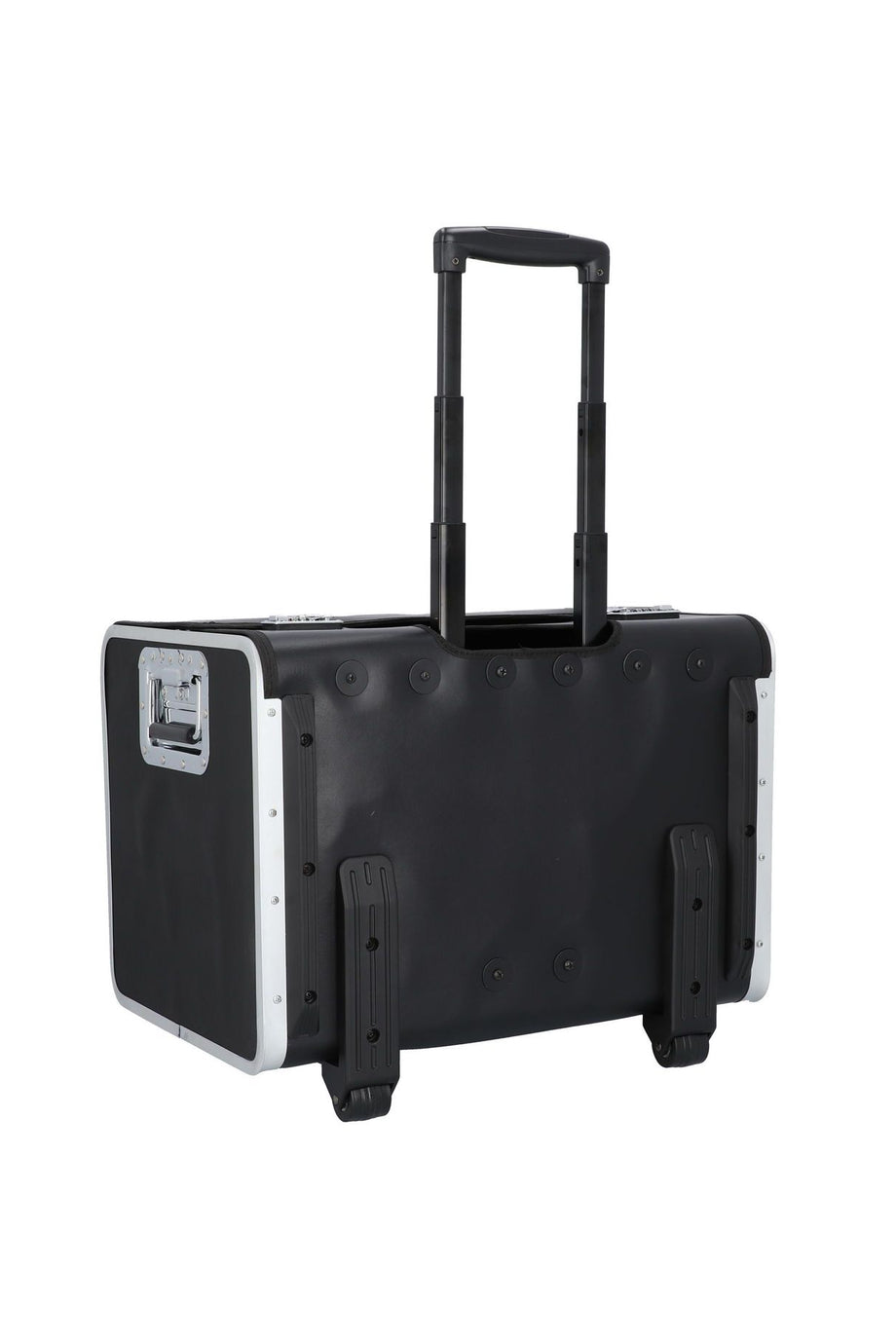 54 cm 2 Tekerlekli Dayanıklı Pilot Çantası, Siyah, Arretierbarer Griff, Alüminyum Çerçeve