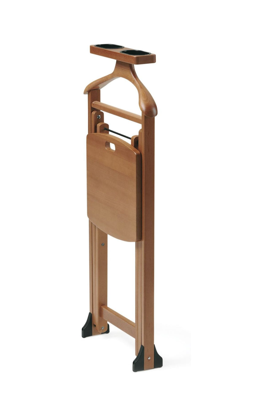 DUKA Sandalyeli Elbise Askılığı, Kiraz, Masif Ahşap