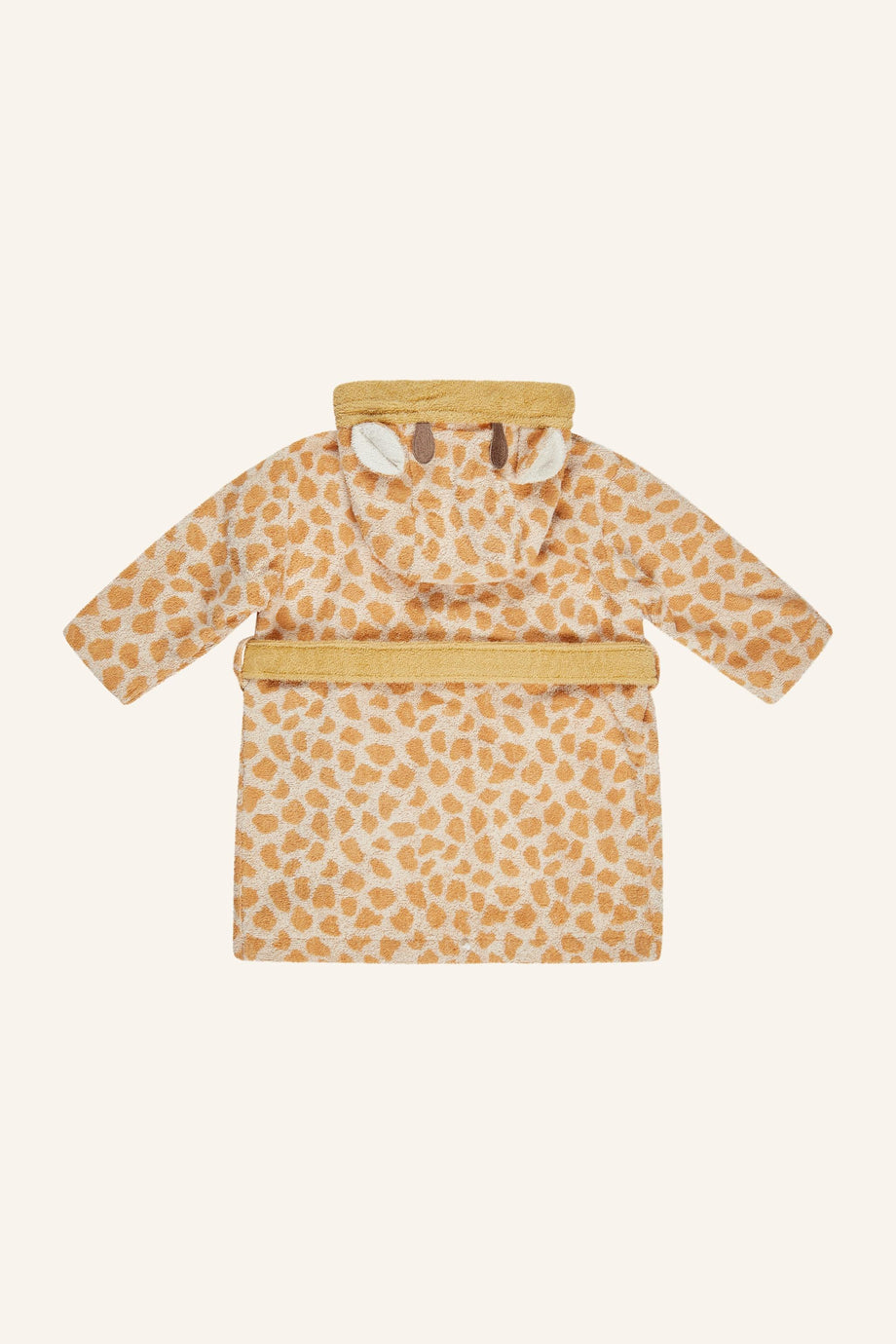 Giraffe Kaya Bornoz Kapüşonlu, 3D Detaylı, 100% Pamuk, Bebeğe Özel