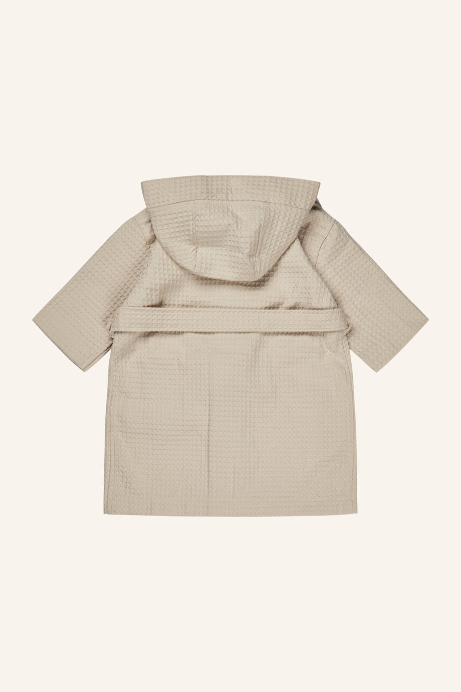 Bauernhof Çocuk Bornoz %100 Pamuk, Waffelpikee, Kapüşonlu, Ahşap Düğmeli