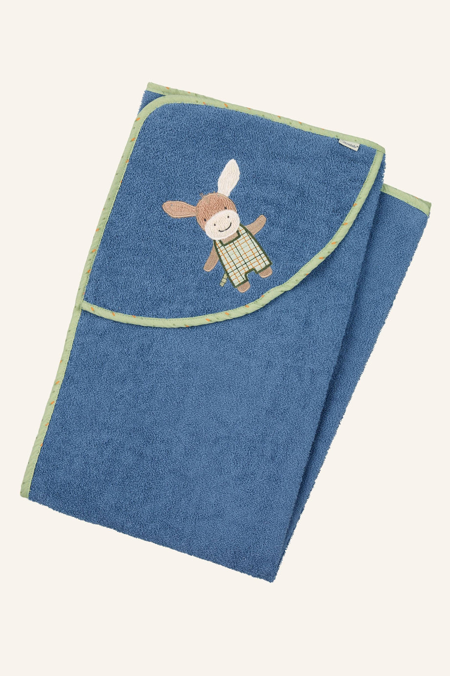 Emmilius Kapüşonlu Banyo Havlusu 100x100 cm, Yumuşak Frottee, Eşek Motifli