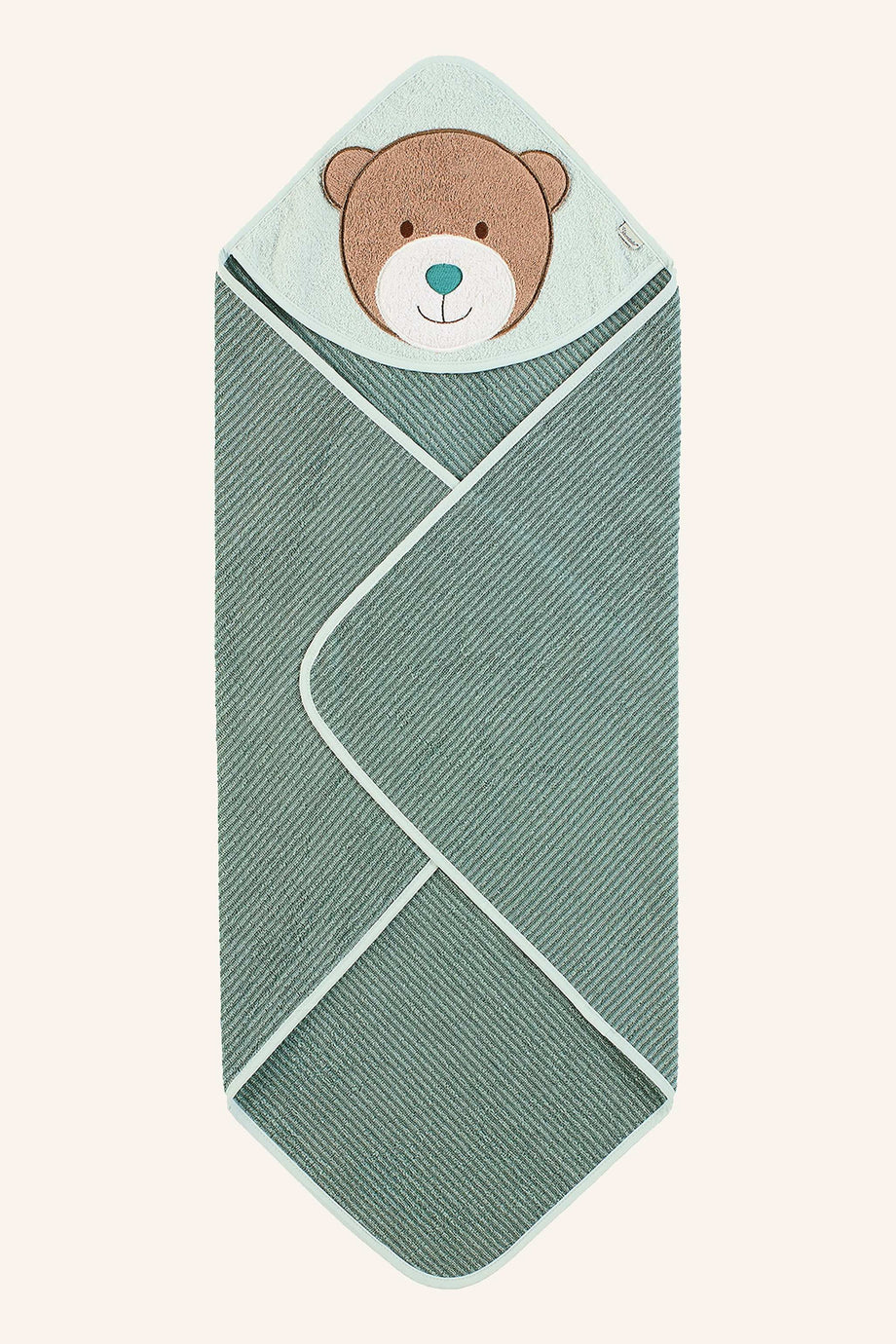 Kapüşonlu Bebek Havlusu ,Bär Ben, 80x80 cm, %100 Pamuk, 0 Ay+ Kullanım
