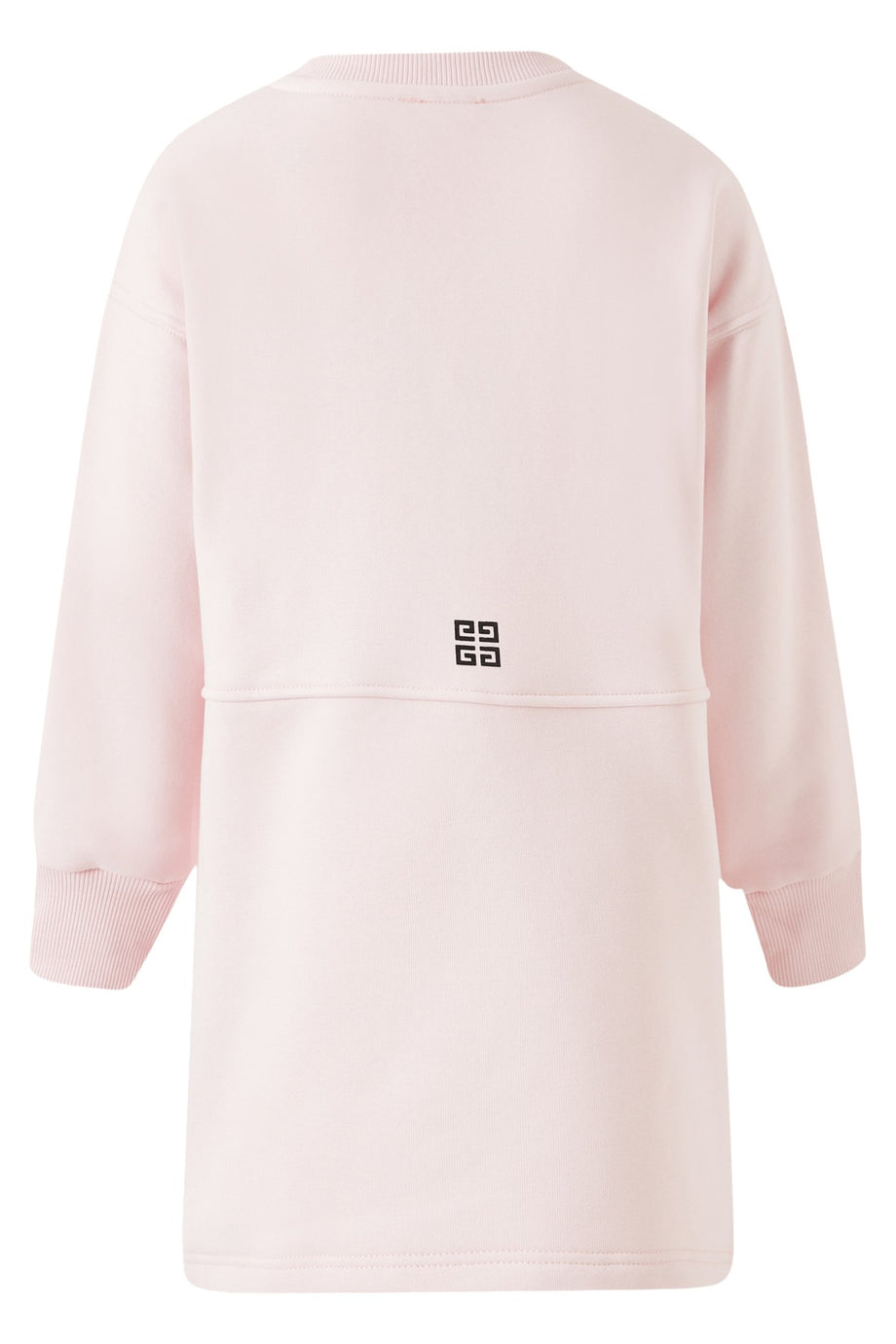 Çocuk Kanguru Cepli Logo Elbise - Pembe