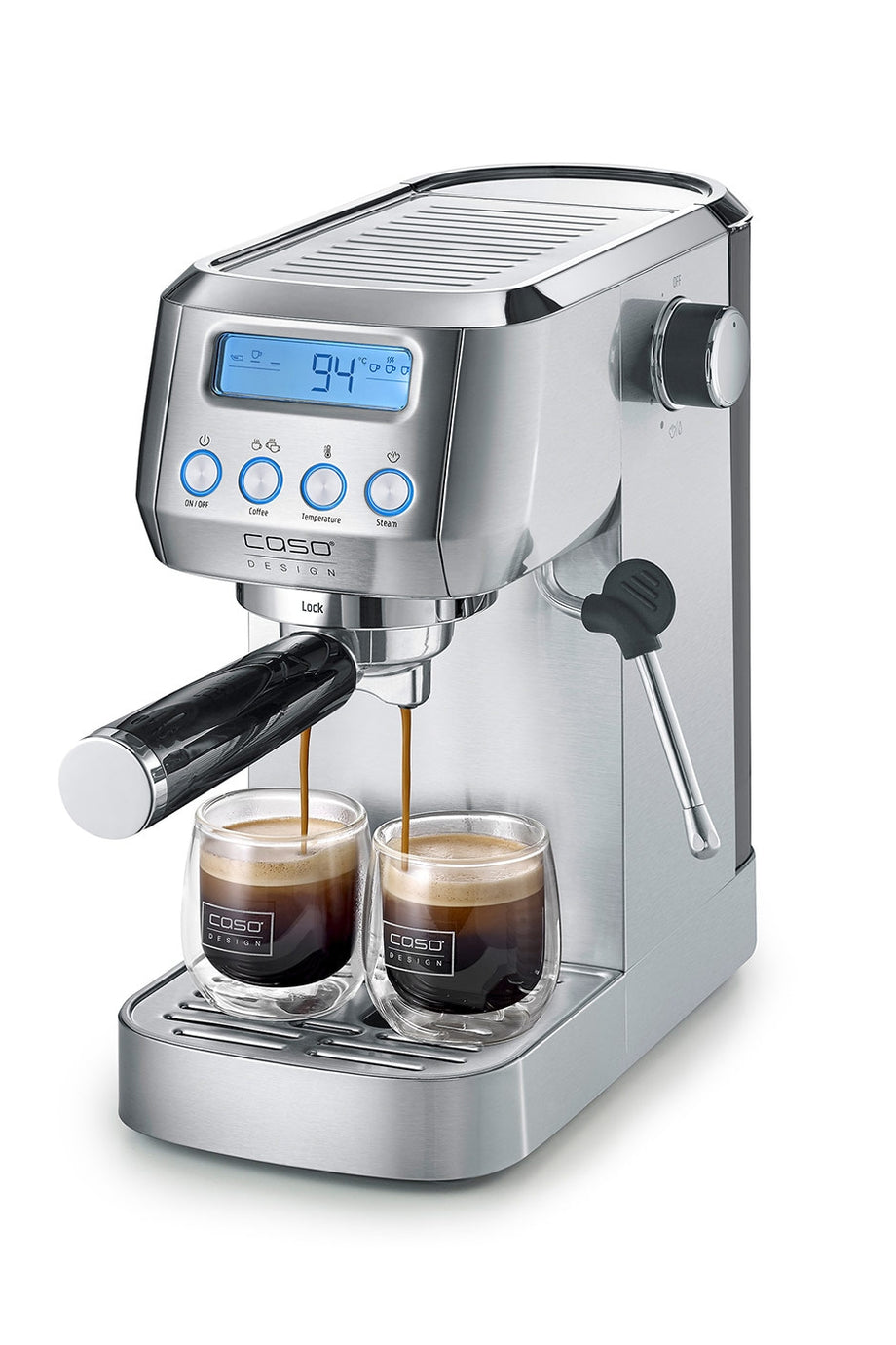 EspressoGourmet Crema 20 Bar Espresso Makinesi Süt Köpürtücülü Paslanmaz Portafiltre