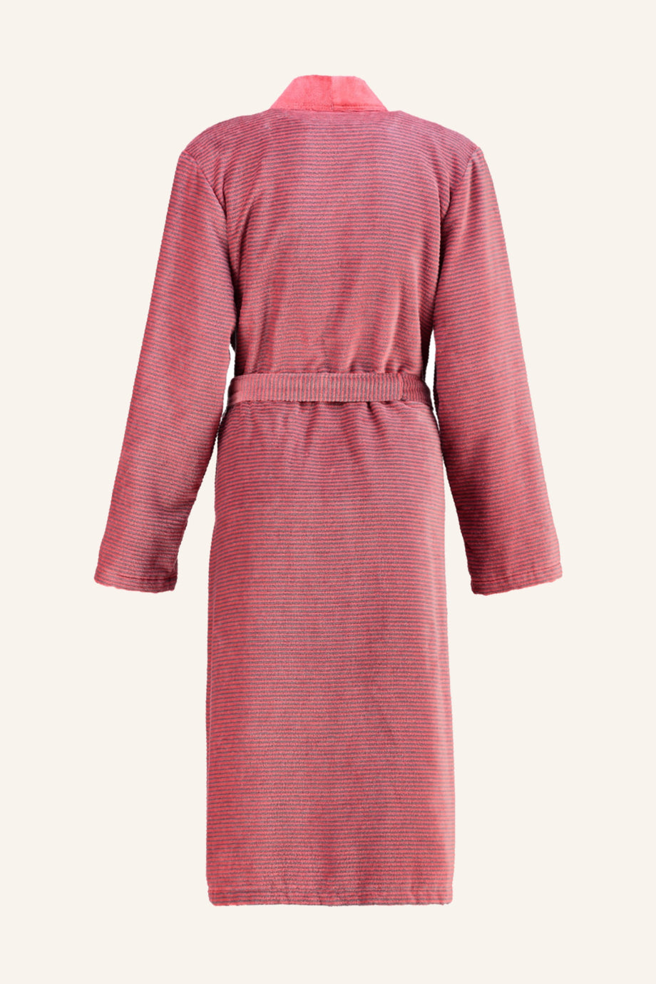 Kadın Kimono Bornoz ,%100 Pamuk, Velours Kalite, Çizgili Desen, Almanya Üretimi