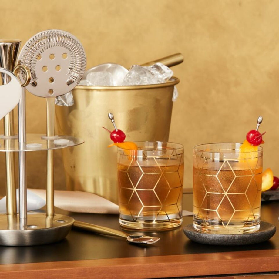 Altın Bar Alet Seti, Şık ve Fonksiyonel Kokteyl Hazırlama Araçları