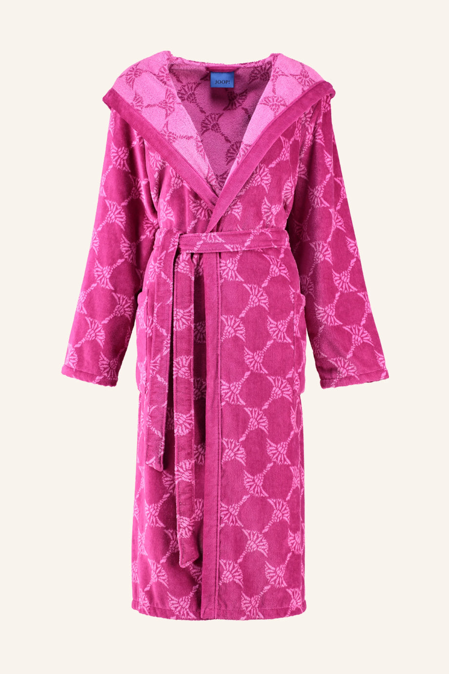 Kadın Bornoz, Yumuşak Velur Kumaş ve Özel Cornflower Deseni