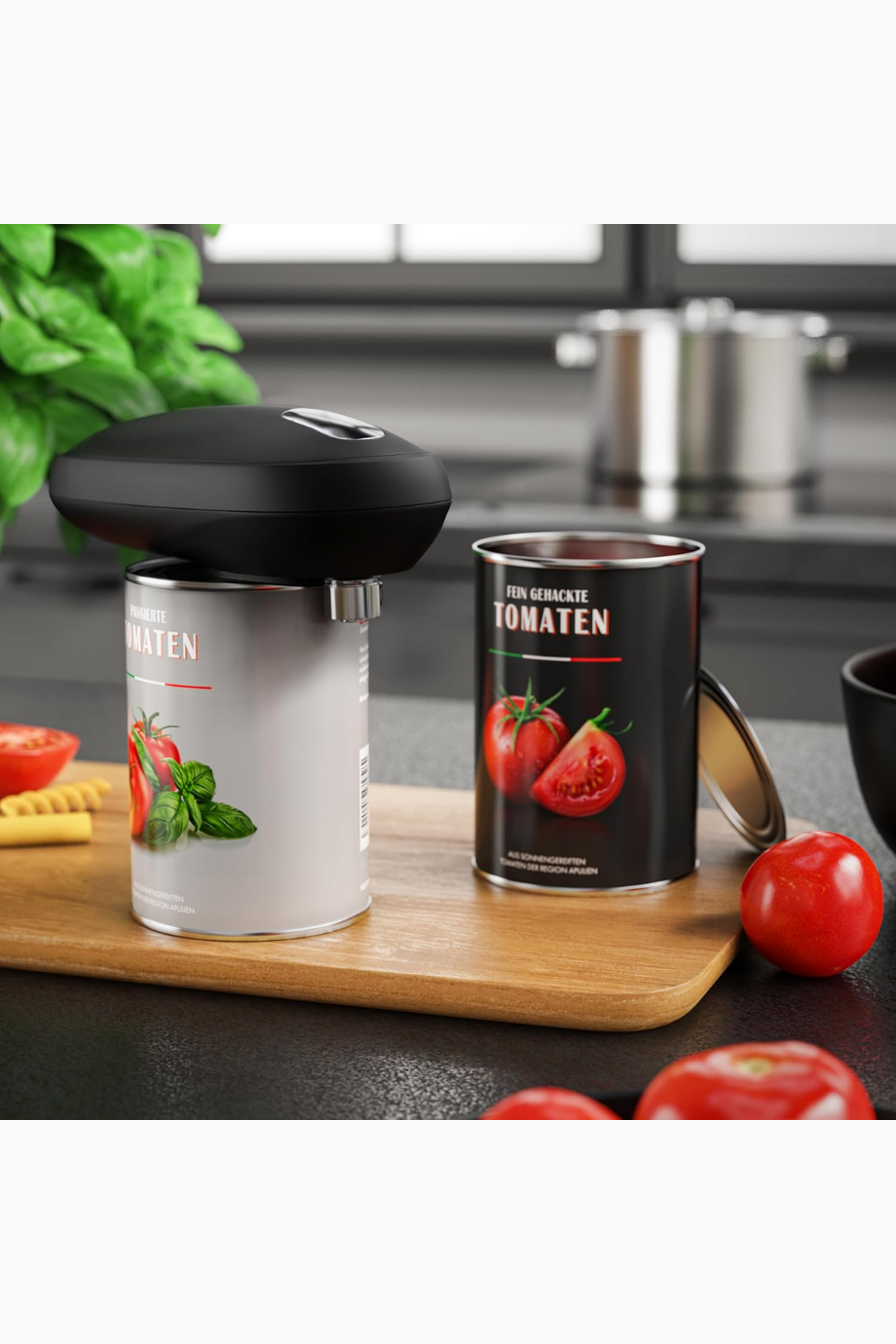 Elektrikli Konserve Açacağı, Tek Dokunuş, Otomatik, Güvenli & Kesiksiz Açıklama