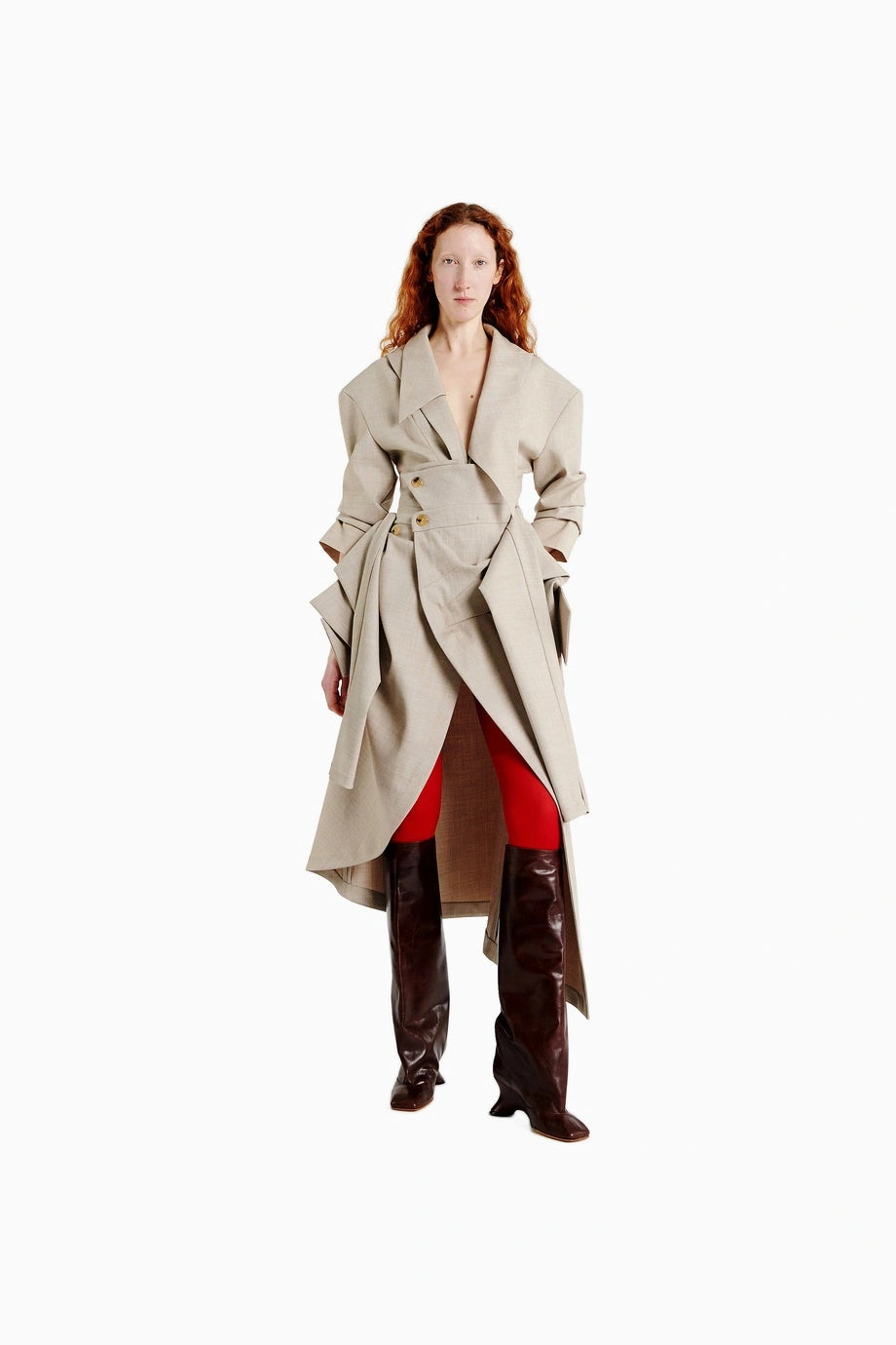 Kadın Bej Melanj Etek