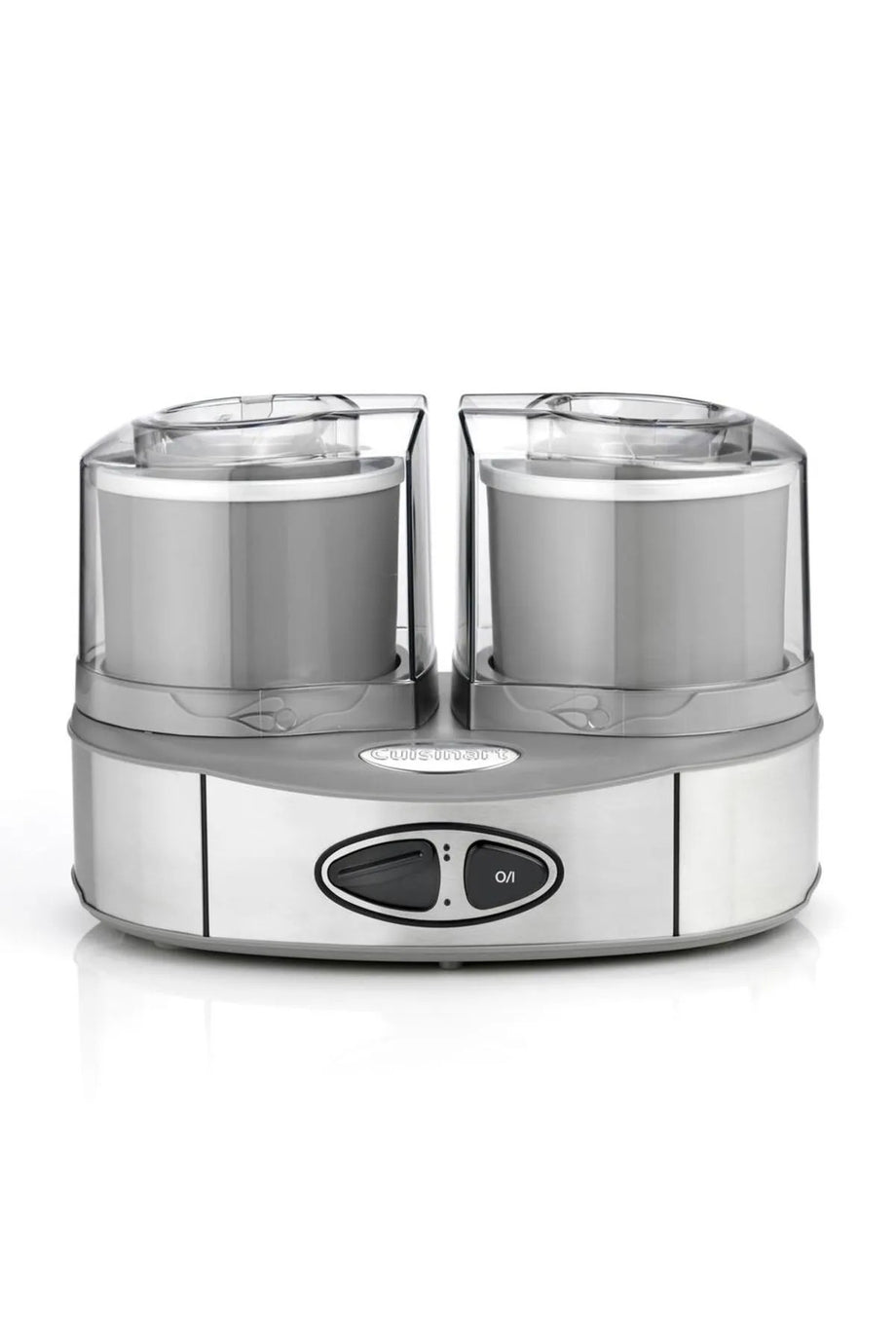 Çift Bölmeli Dondurma Makinesi 2x1L Kapasite, Otomatik, Gri