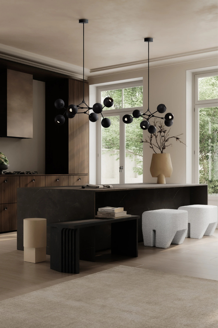Drop Chandelier Globe Mini 5m Ayarlanabilir, Metal Küre Dekoratif Tasarım Avize
