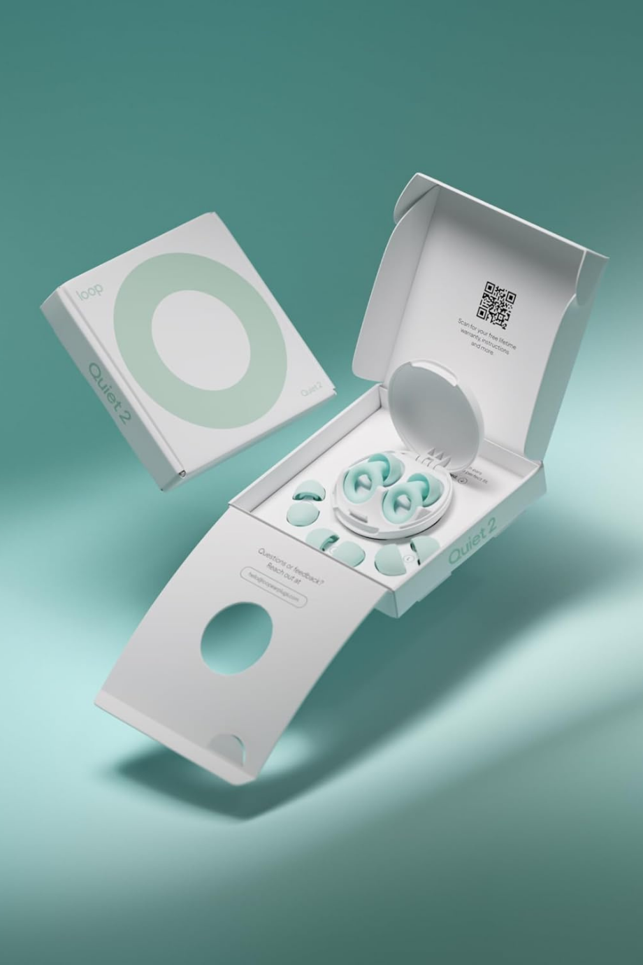 Quiet 2 Silikon Kulak Tıkacı Ultra Rahat Gürültü Azaltıcı Özel Çantası ile Birlikte