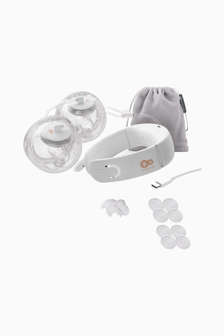 Kinderkraft GentleNest Çiftli Elektrikli Göğüs Pompası ve Saklama Çantası