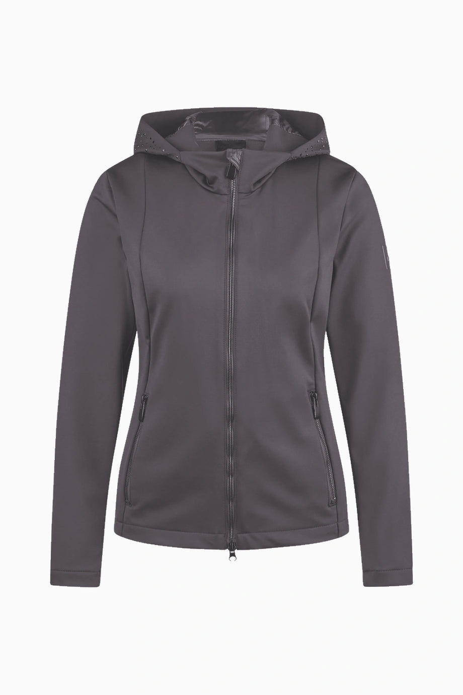 Selection 1045 Taş Detaylı Lüks Fleece Kadın Spor Ceket