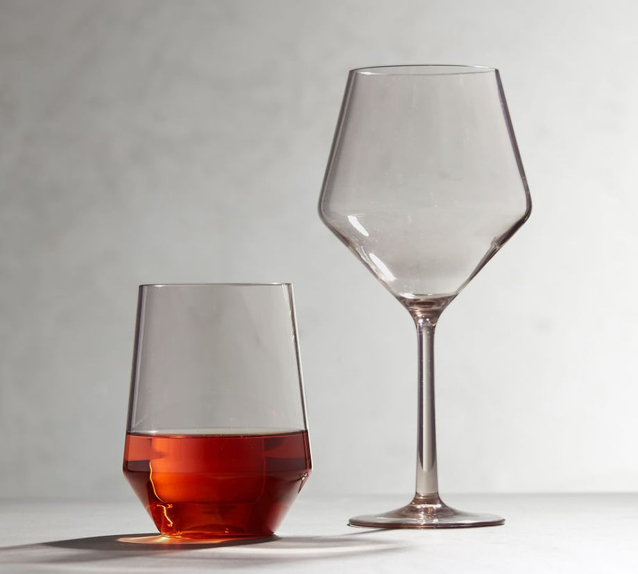 Happy Hour Akrilik Şarap Kadehleri, Dayanıklı Tritan Malzeme, Zarif ve Şık