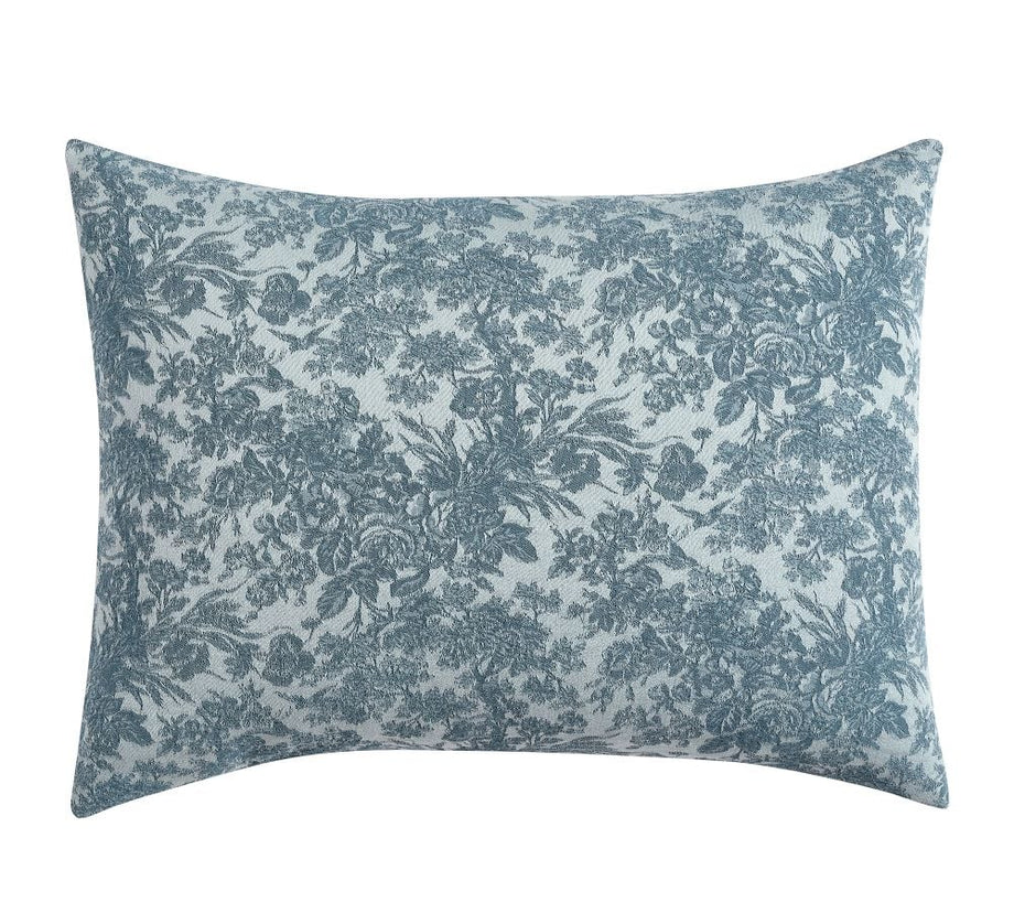 Sorrel Toile Jakarlı Şam Kılıf, %100 Pamuk, Süper Yumuşak, 51x66cm