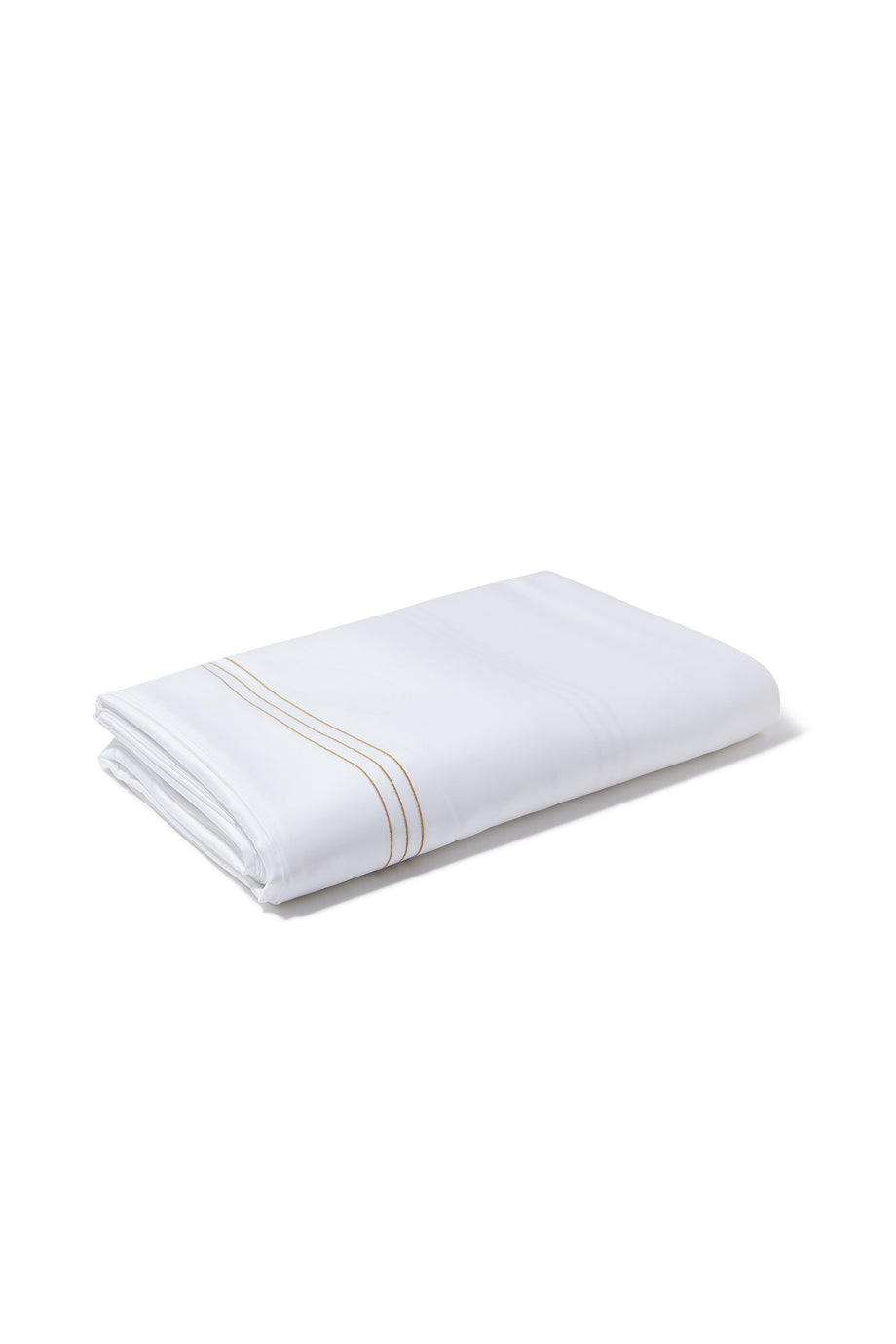 Quadra Yatak Örtüsü Lüks Altın Sınır İşlemeli Mısır Pamuk, 260x240