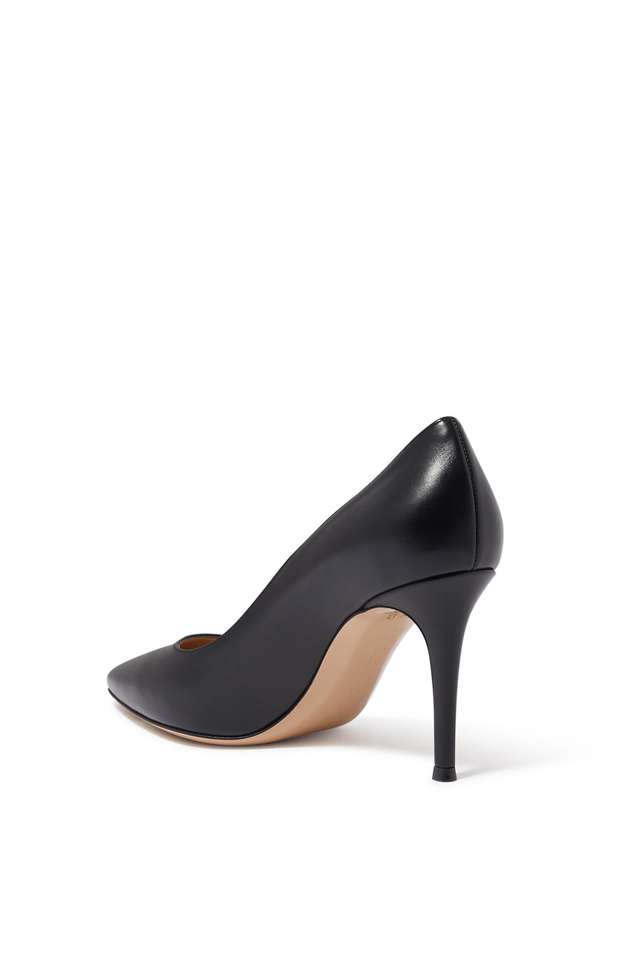 Gianvito 85 Deri Topuklu Ayakkabılar - Siyah