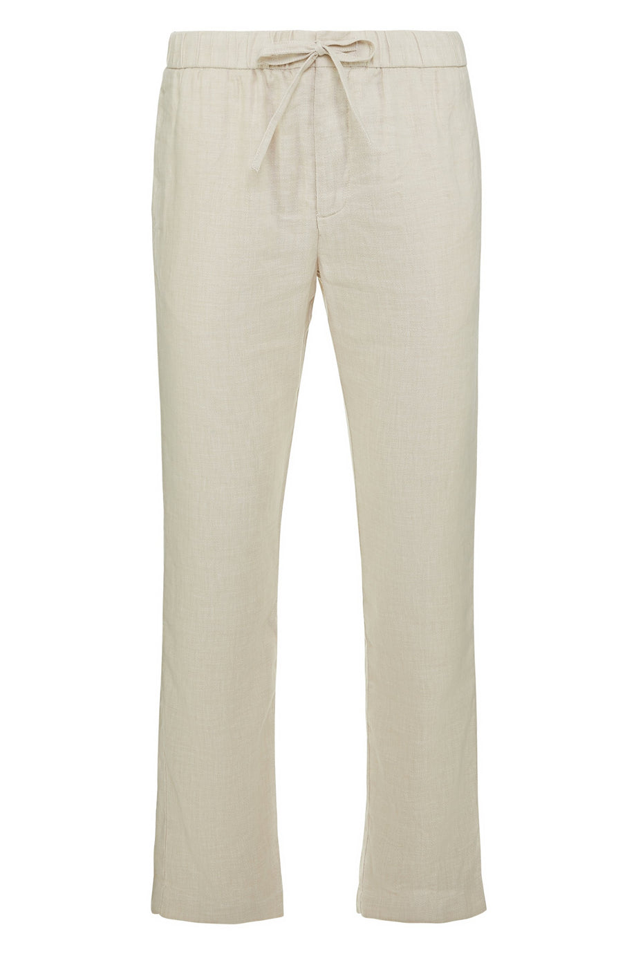 Yazlık Keten Chino Pantolon - Bej/Kahve