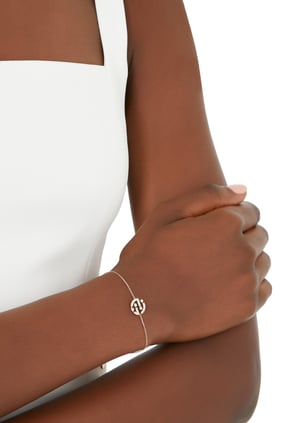 Avenues Zincir Bilezik, 18 Ayar Pembe Altın ve Elmas