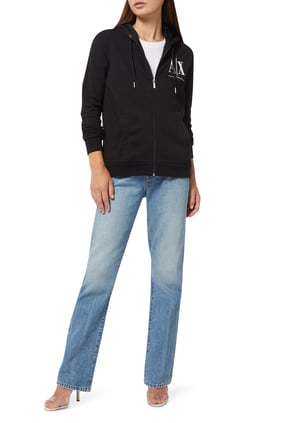 Armani Exchange Kapüşonlu Ceket - Siyah