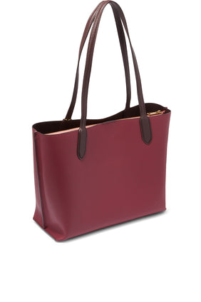 Siyah Kiraz Renkli Willow Tote Çanta