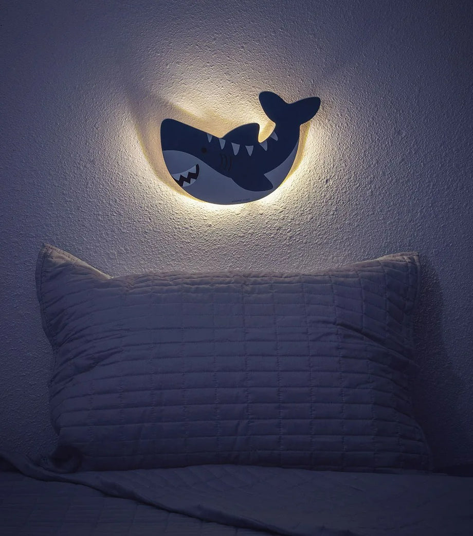 Köpekbalığı Gece Lambası, LED Işıklı Duvar Aksesuarı