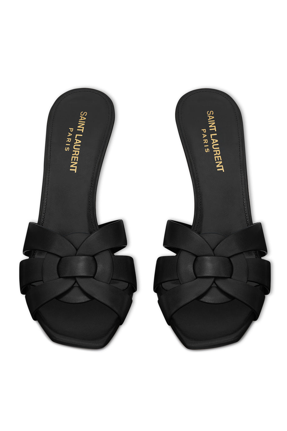 Saint Laurent Tribute Deri Topuklu Terlik