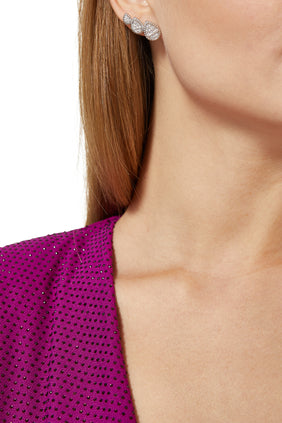 Serpent Bohème Üçlü Motifli Küpe - Pırlanta Kaplama