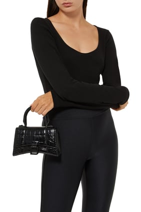 Balenciaga Saat Camı Saplı Çanta