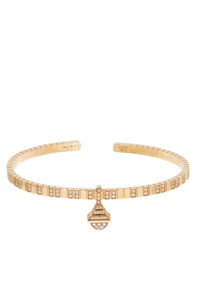 Kleo Charm Bilezik, 18k Pembe Altın ve Tam Pırlantalar
