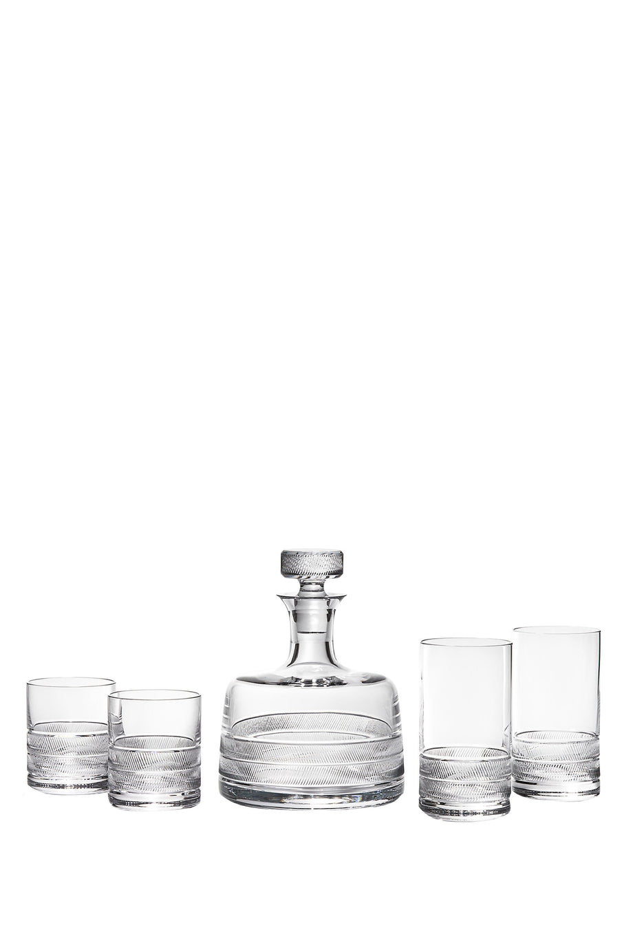 Home Remy Sürahi, Kristal Cam & Balıksırtı Deseni