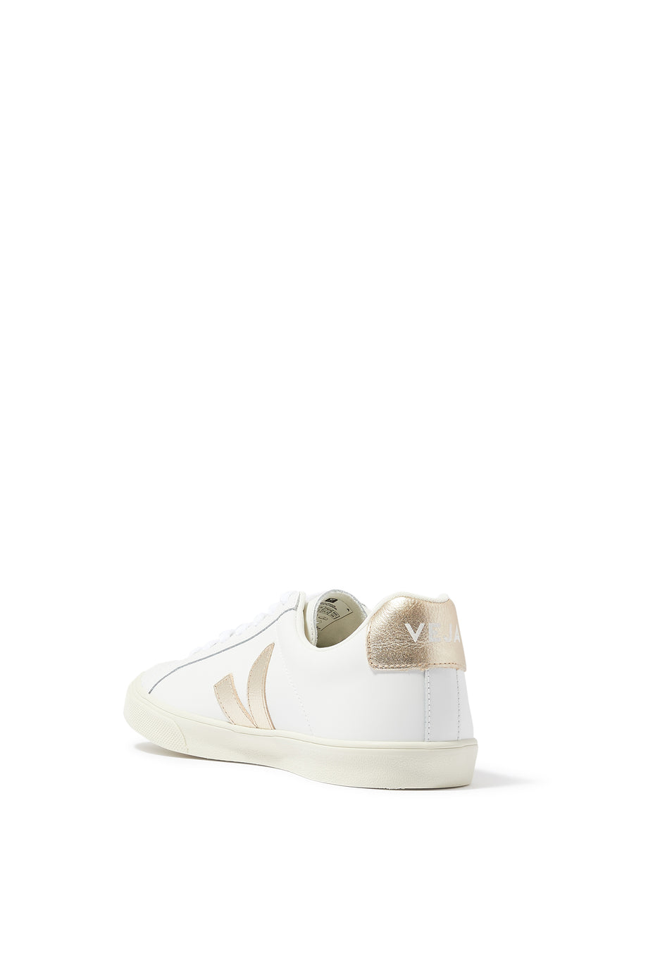 VEJA Esplar Deri Platine Sneakers - Beyaz / Metalik