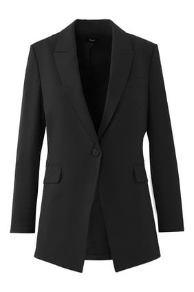 Etiennette Kadın Yün Blazer Ceket - Siyah