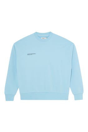 365 Organik Pamuklu Sweatshirt - Gökyüzü Mavisi