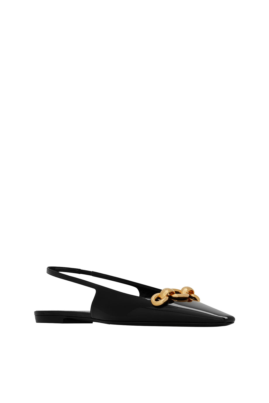 Şık Deri Slingback Balerin Düz Ayakkabı