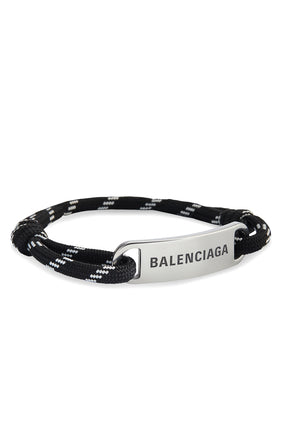 Balenciaga Logo Plakalı Bilezik