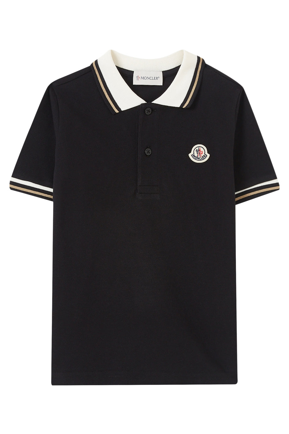 Çocuk Logo İşlemeli Kısa Kollu Polo Tişört